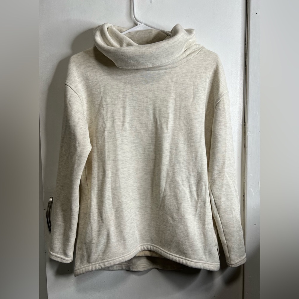 Burton Cream Cowl Neck Pullover Sweatshirt
